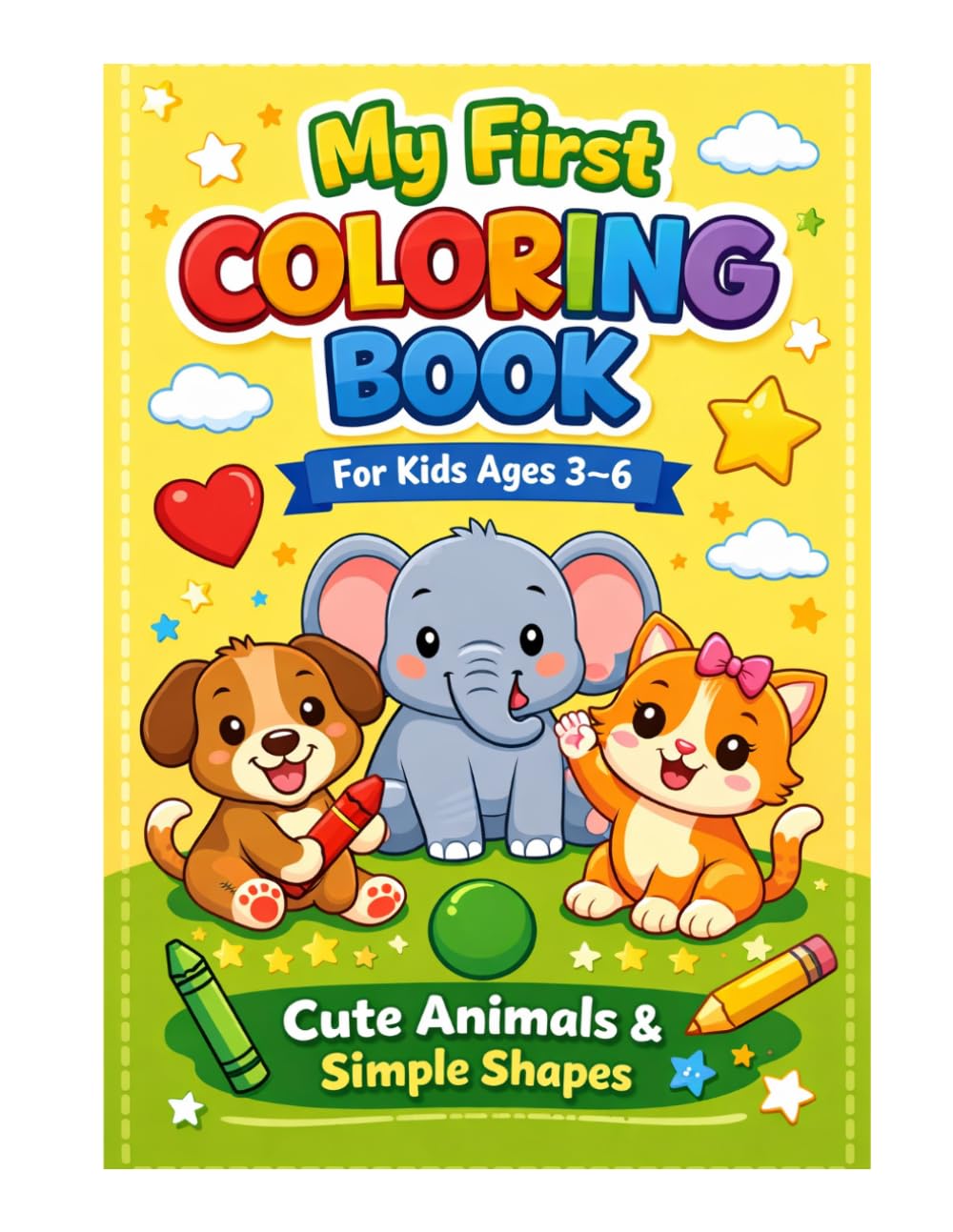 Color the Dog: A Fun Coloring Book for Kids Ages 3-6: Cute Dogs Coloring Pages for Kids and Toddlers