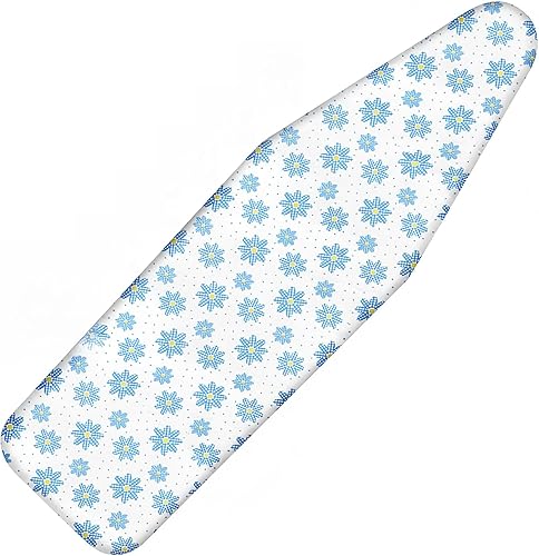 Vista 23 de Funda y almohadilla para tabla de planchar, acolchado extra ancho y grueso de 18x49 pulgadas para plancha, funda para tabla de planchar resistente a