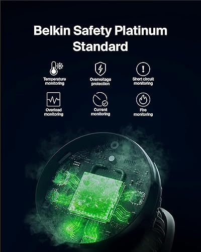 Miniatura 4 de Belkin MagSafe - Soporte de cargador inalámbrico 3 en 1 compatible con 15 W, estación de carga inalámbrica certificada Qi2, carga rápida de iPhone