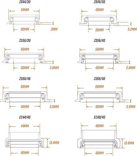 Miniatura 5 de Funn Descend - Auriculares inferiores, rodamientos de contacto angular, auriculares de aleación para bicicleta de montaña, bicicleta BMX, bicicleta