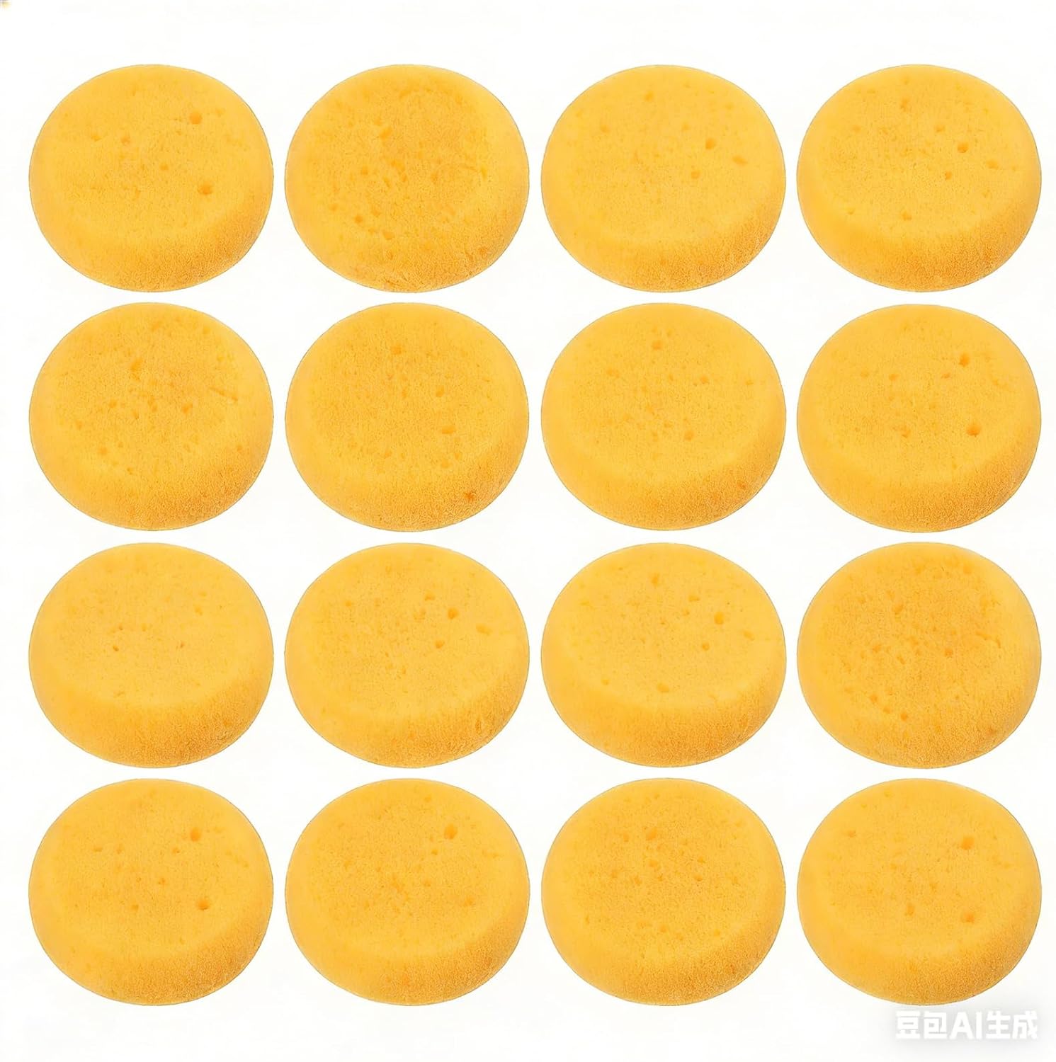 16 Pcs Pottery Sponges 2.8"x1" for Clay Sculpting, Multi-Purpose Sponges for Ceramic Care, Painting, Car Waxing, Dish Washing & Leather Cleaning, Durable Cleaning Sponges
