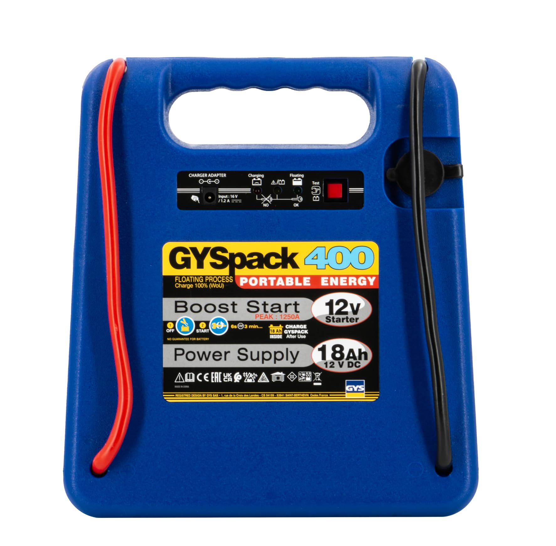 GYS 025455 Batería aparato auxiliar de arranque para Automóviles de turismo para Moto