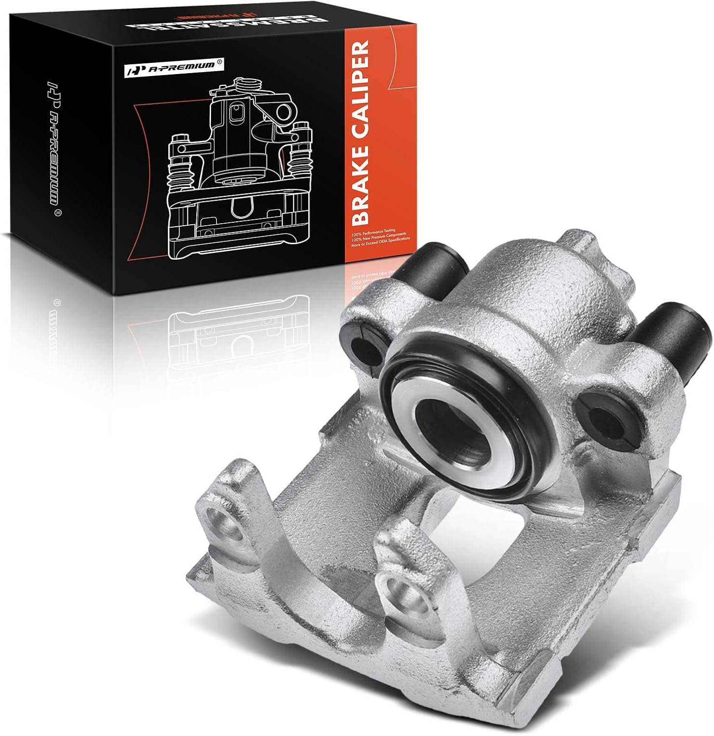 A-Premium Disc Brake Caliper Assembly Without Bracket Compatible with Select BMW Models - E53 X5 2001-2006 3.0L, 2000-2004 4.4L - Rear Left Driver Side