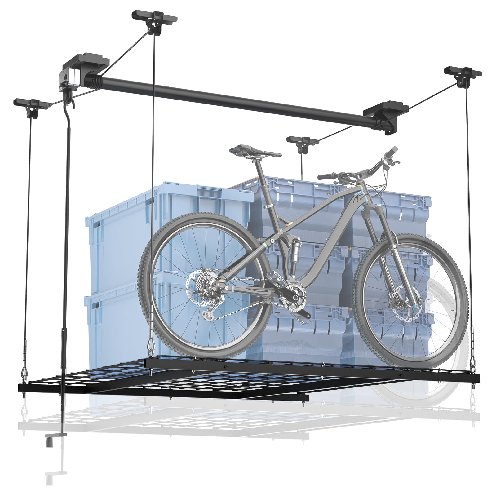 GADFISH Garage Ceiling Lift Storage Rack