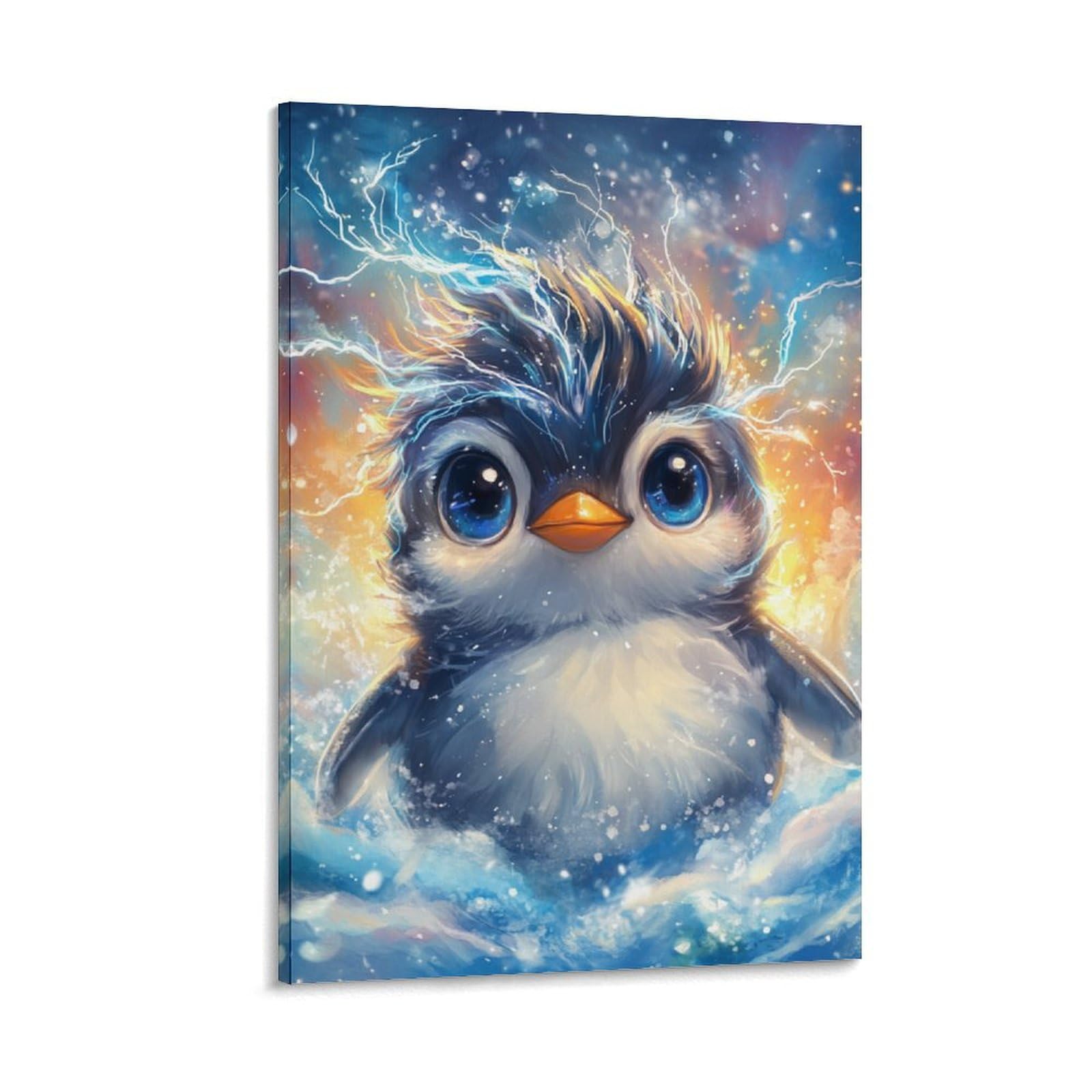 Impression toile pingouin pour décoration murale et ambiance scandinave