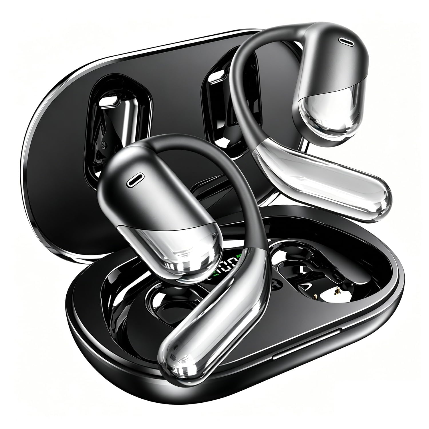 178-Language Translating Earphones with All-in-One Features, 94H Battery Life, 45H Daily Usage, Bluetooth 5.0 for Calls, Music and Real-Time Translation