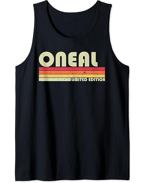 ONEAL Surname Funny Retro Vintage 80s 90s Birthday Reunion Tank Top