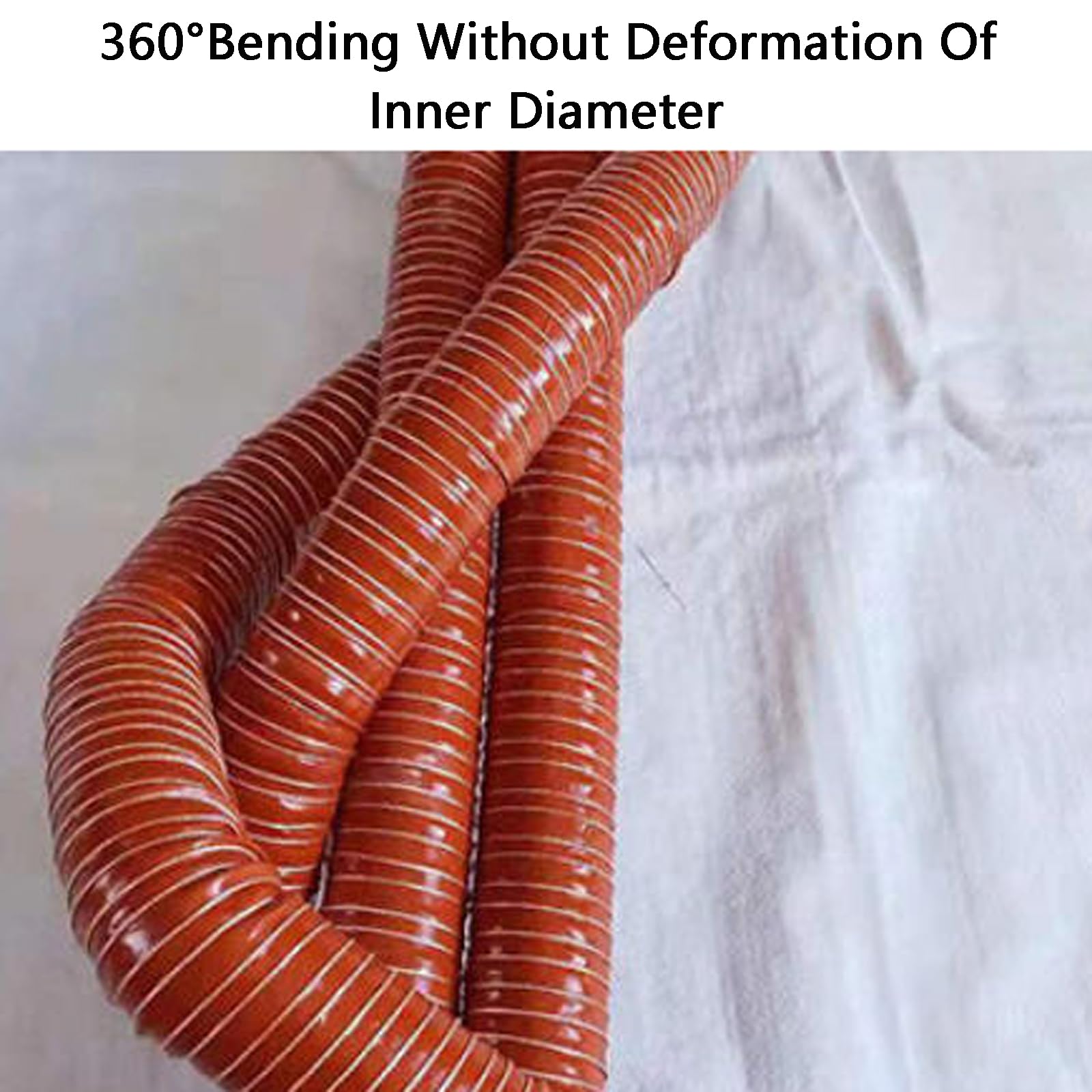 Manguera De ExtraccióN Flexible​,Tubo Flexible De Salida De Aire,Tubo Flexible Campana Extractora,Tubo De VentilacióN Resistente A Altas Temperaturas,Tubo para CanalóN
