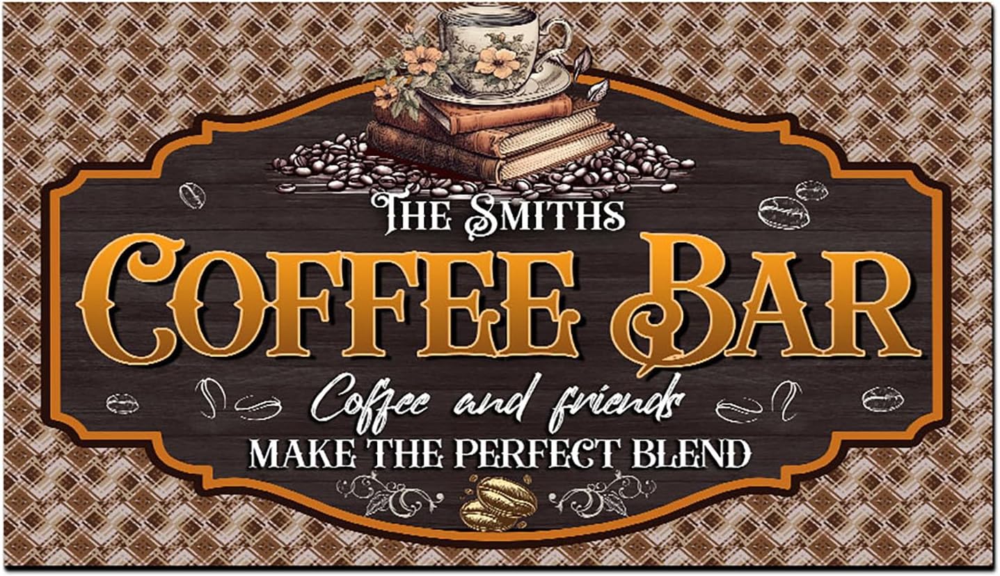 THUYPT Personalized Absorbent Coffee Mat for Counter, Coffee Drying Mat Coffee Bar Accessories, Kitchen Counter Decoration (04)