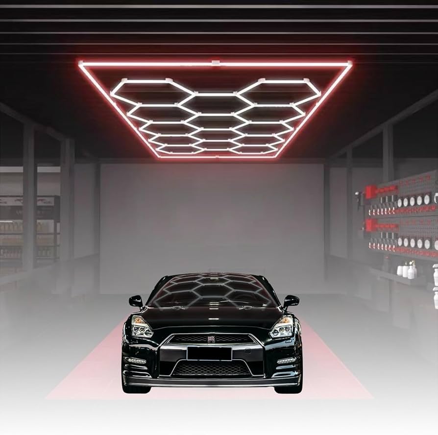 Amazon.co.jp : Hexa LED ガレージ照明 14個の六角形グリッドシステム