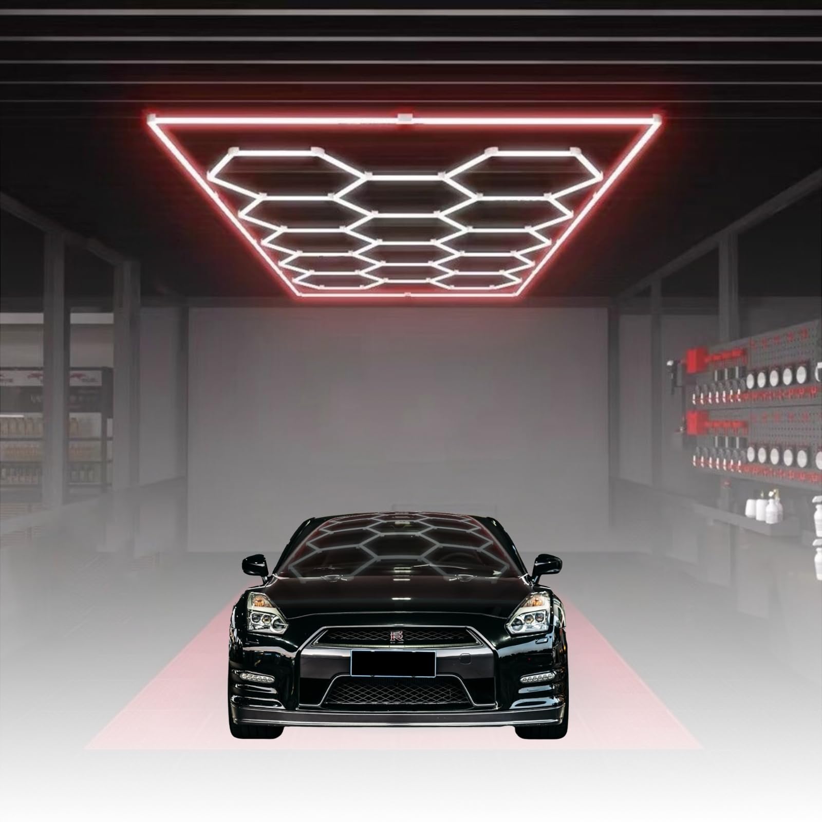 Amazon.co.jp : Hexa LED ガレージ照明 14個の六角形グリッドシステム