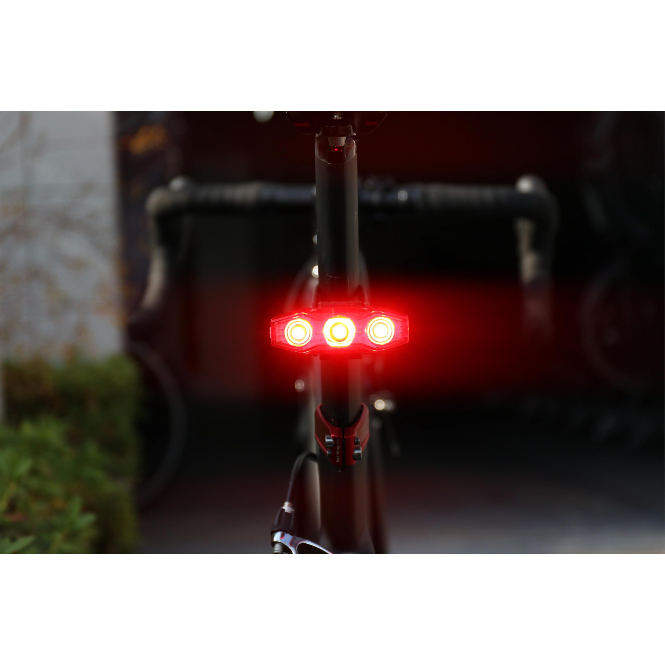 CatEye AMPP 900 Feu Avant et feu arrière VIZ 300 – Lumières de vélo Rechargeables par USB pour vélos de Route et de Banlieue