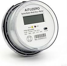 Digital RV Electric Usage Meter, 120/240V Single Phase, Electricity Usage Meter, Power Energy Meter, KWh Sub Meter, ANSI Form 2S Plug-in Electric Submeters for RV Power, Rental Units
