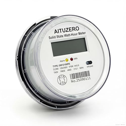 Digital RV Electric Usage Meter, 120/240V Single Phase, Electricity Usage