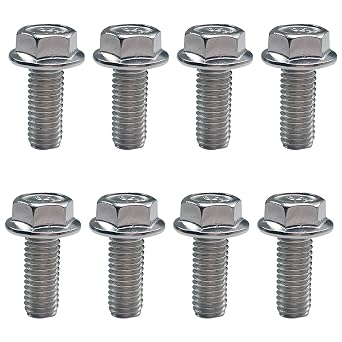 Skid Plate Bolts Compatible with Toyota 4Runner Tacoma FJ Cruiser Tundra Sequoia Land Cruiser 304 Stainless Steel 12mm Hex Head 8 Pack
