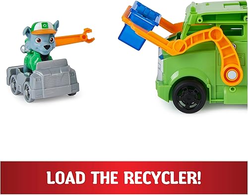 Vista 15 de Paw Patrol, Big Truck Pup's Rubble - Camiones de juguete transformables con figura de acción coleccionable, juguetes para niños a partir de 3 años