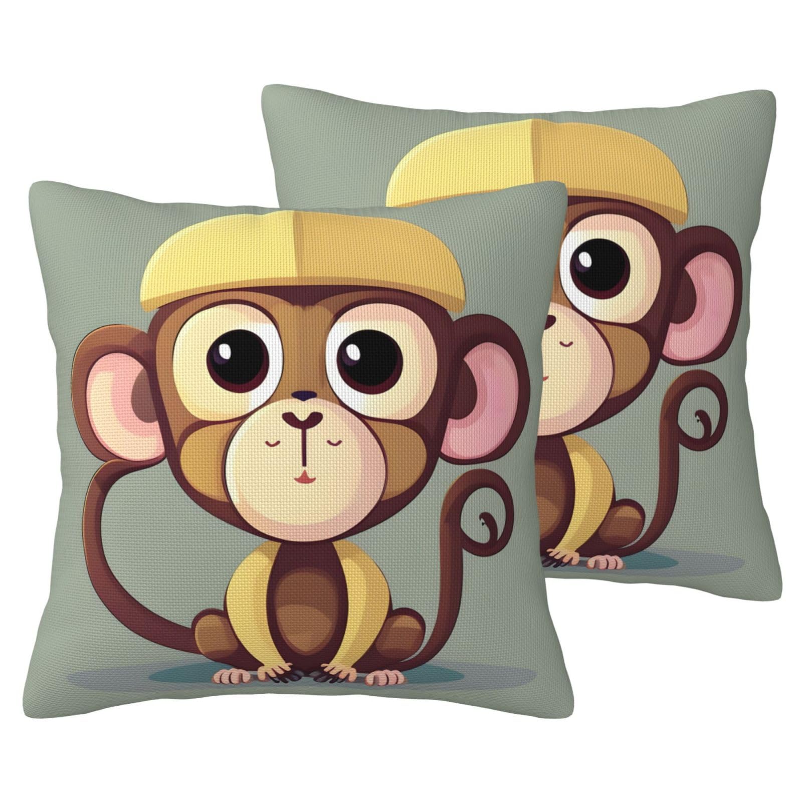 Housse de coussin singe EdWal pour un salon cocooning