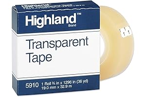 Transparent Highland Tape Economical Yet Reliable Office Staple