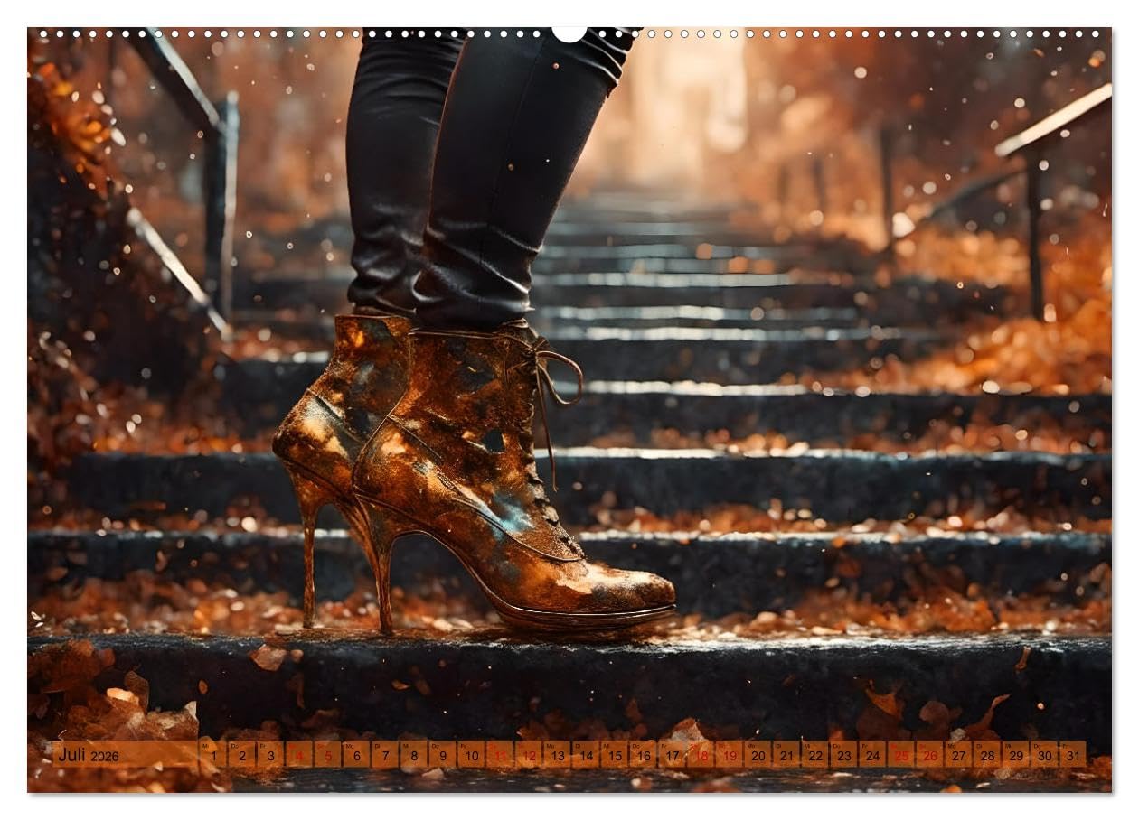 High Heels in Szene gesetzt (hochwertiger Premium Wandkalender 2026 DIN A2 quer), Kunstdruck in Hochglanz: Eleganz, Glamour und außergewöhnliche Szenen - Monat für Monat (CALVENDO Kunst)
