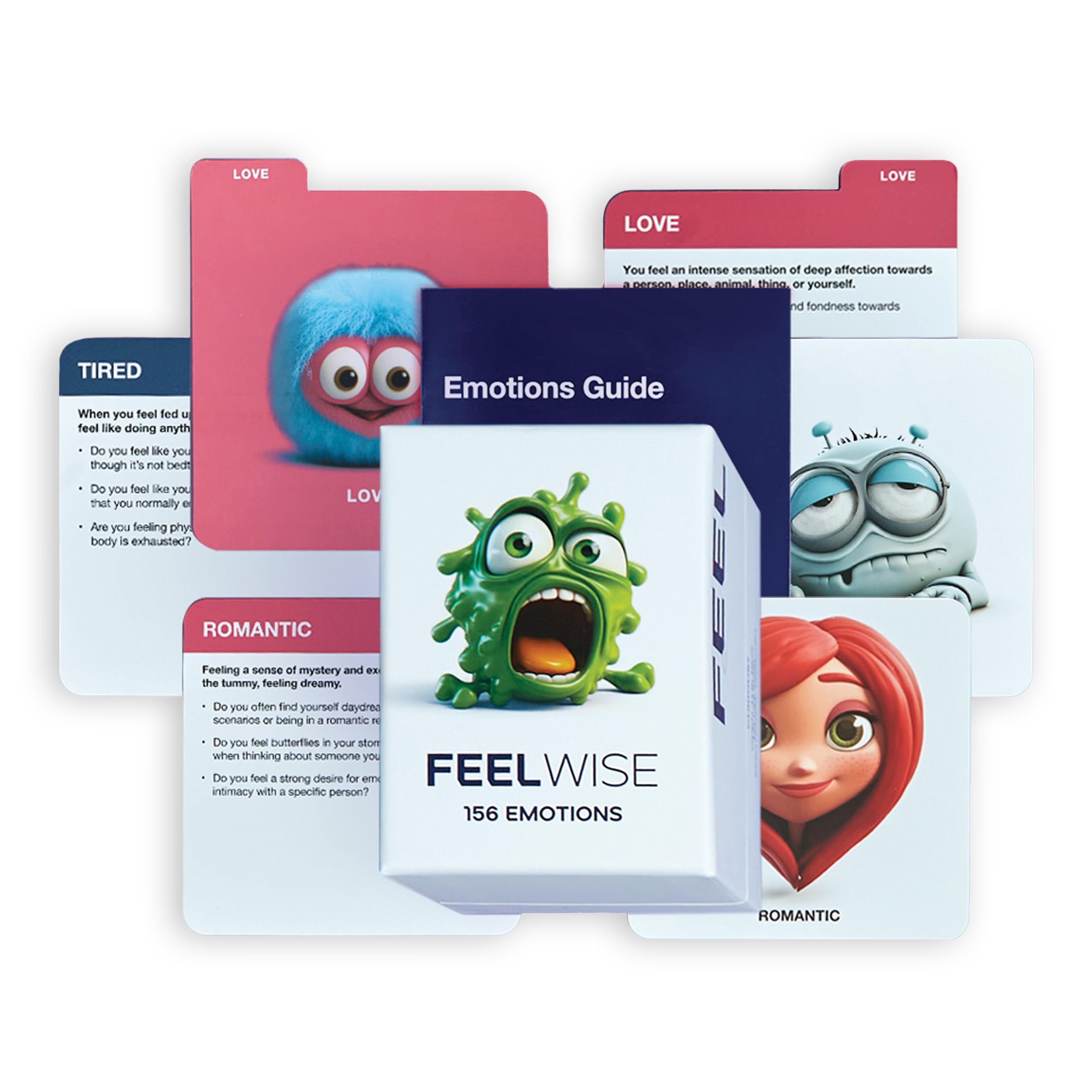 156 Emotion Cards Card Deck – Master Your Emotional Intelligence, Enhance Resilience and Thrive