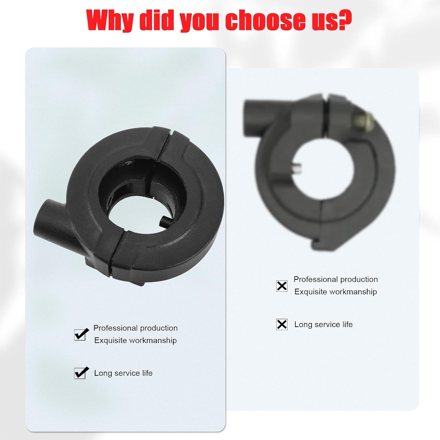 Throttle Cable Housing Twist Grip Casing for 7/8inch 22mm Handlebar 49cc 50cc 70cc 90cc 110cc 125cc 150cc 200cc 250cc Dirt Pit Pocket Bike ATV Go Kart Mini Chopper Quad Pack of 2