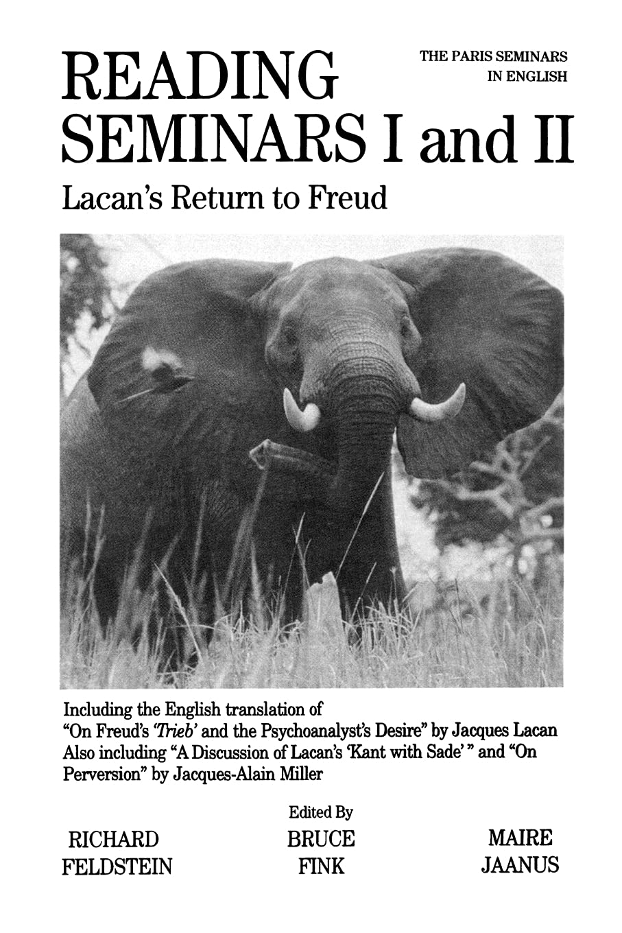Reading Seminars I and II: Lacan's Return to Freud (Psychoanalysis and Culture)