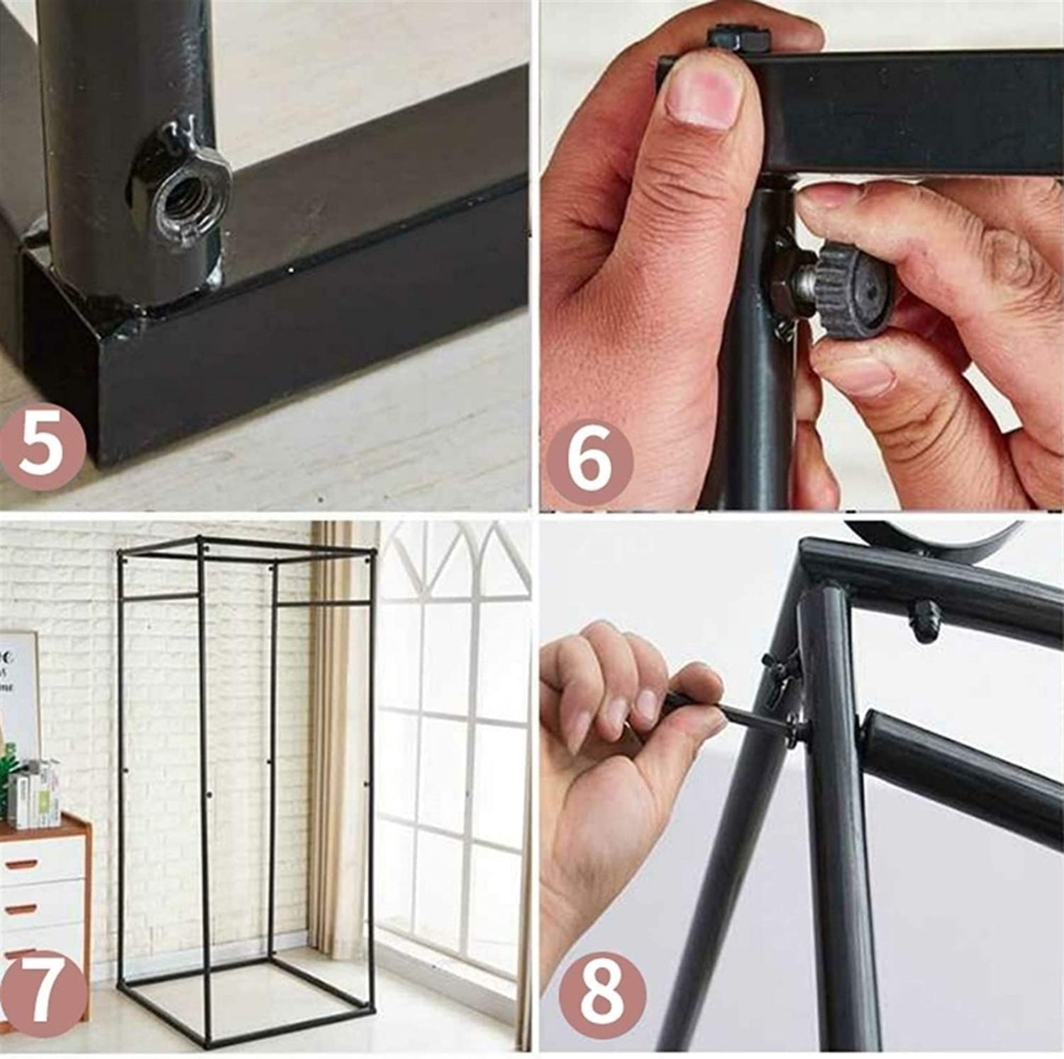 Camerino Portatile Armadietto temporaneo Mobile Ampio camerino Camerino dal Pavimento al soffitto per Commercianti Ideale per Negozi di Abbigliamento ed Eventi