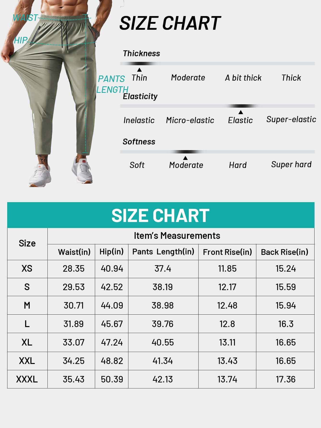 Hidkat Pantalones de senderismo para hombre, de secado rápido, ligeros, pantalones de pesca al aire libre, resistentes al agua, con bolsillos con cremallera