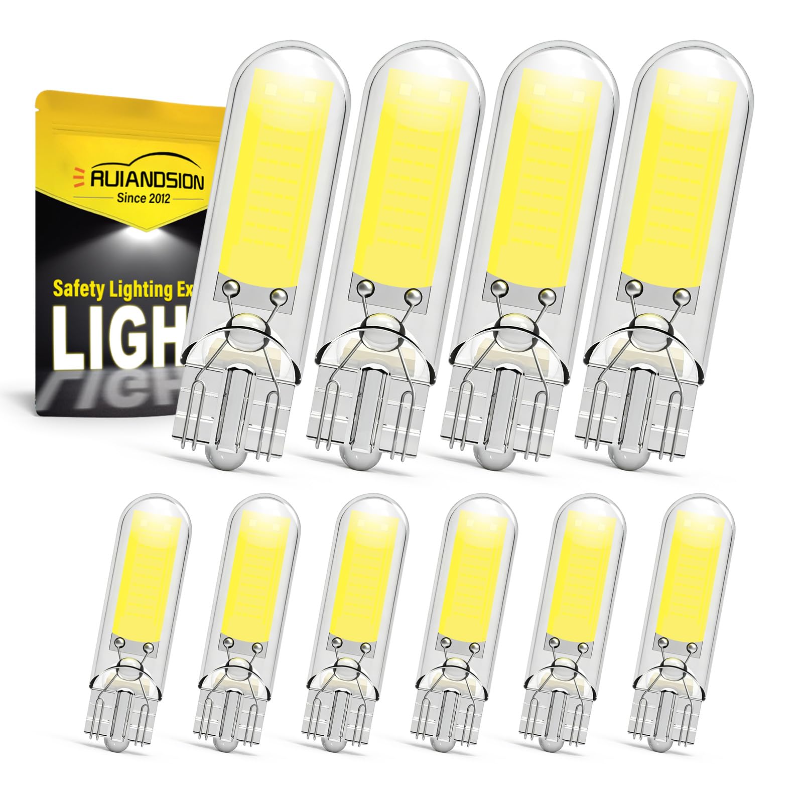 Ruiandsion T15 W16W LED per Retro Auto 12V 6000K Bianco 10Pz