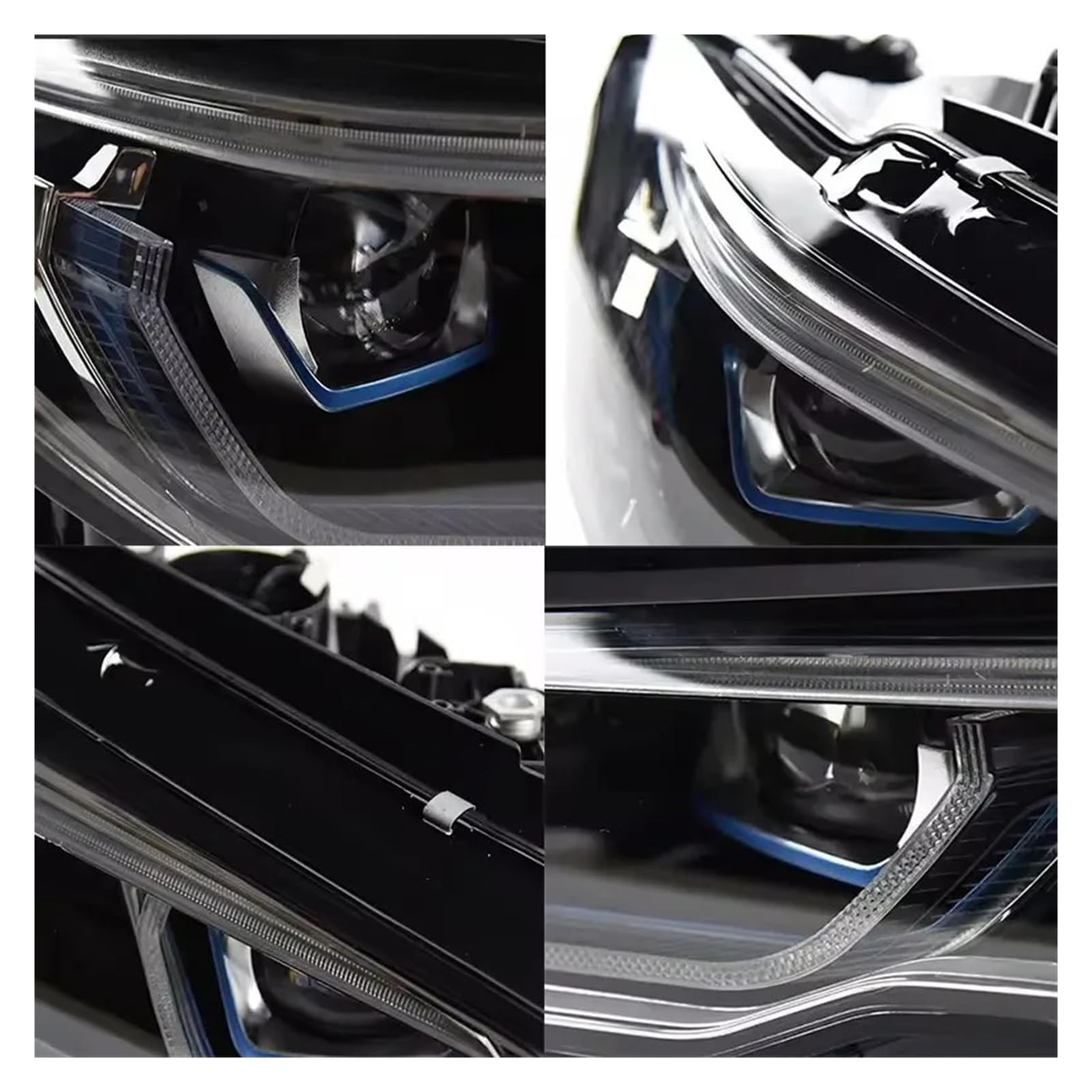 Fari Anteriori per BMW G20 G28 2019-2021, fendinebbia Gialli, luci diurne a LED, indicatori di direzione e luci Freno, Plug And Play.