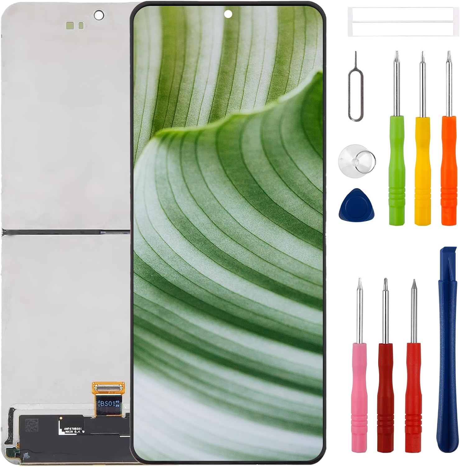 New LCD Display for Galaxy Z Flip4 SM-F721 6.7'' with Upgraded Repair Tools Kit
