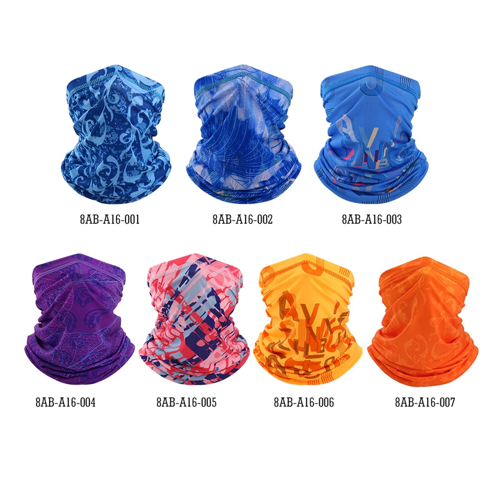 Masca de Carrera Helada Face Bandana Neck Gaiter Tube Bufand Buffing Cycling Pesca Camping Mujeres Hombres Mascaras Impresas