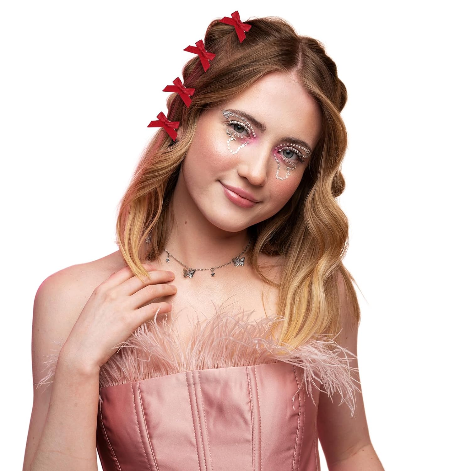 30 PCS Mini Bows for Hair, White Black Red Mini Hair Bows for Women Girls, Cute Ribbon Bow Accessories - Image 7