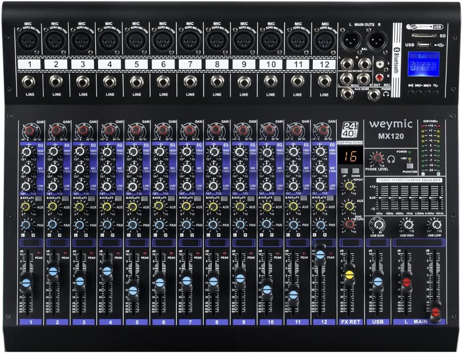 Behringer X32 Digitales Mischpult mit 40 Eingängen und 25 Bussen, 32