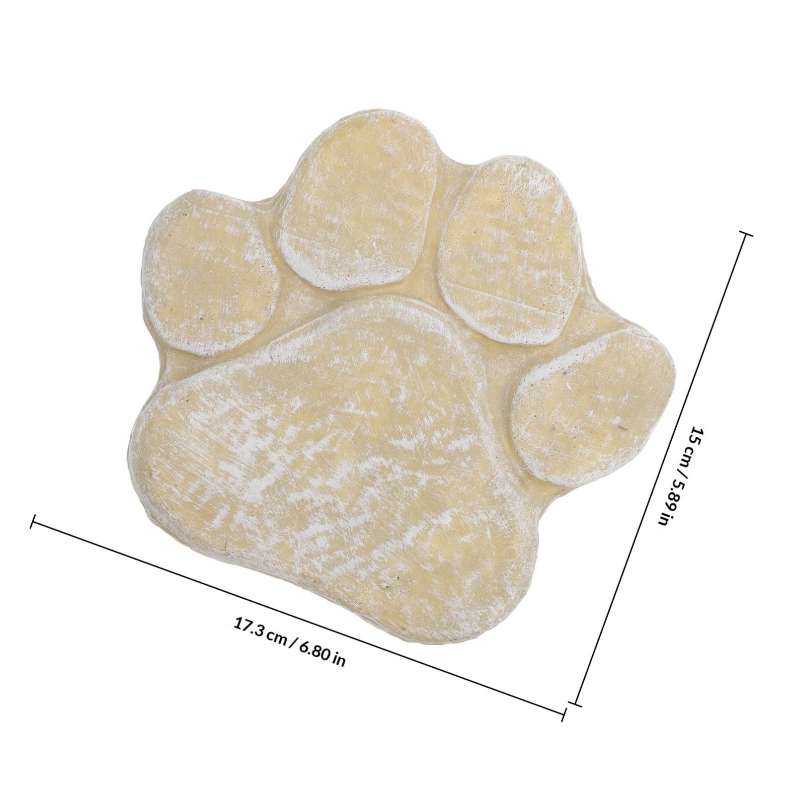 minkissy Piedra Conmemorativa de Resina para Mascotas Forma de Huella Tributo Duradero y Resistente para Perros y Gatos en Jardines y Céspedes al Aire Libre