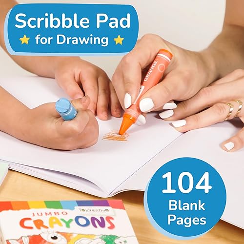 Miniatura 7 de TOYVENTIVE Libros grandes para colorear para niños pequeños de 1 a 3 años y niños de 2 a 4 años - Libros para colorear grandes para niños de 1 a 3