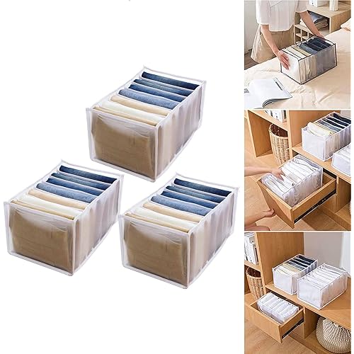 Wardrobe Clothes Organizer, Clothes Organizer for Folded Clothes, Wardrobe Clothes Organizer for Jeans, Pants Organizer, Clothes Drawer Organizer, Drawer Organizer for Clothes