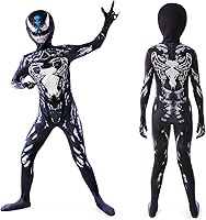 Vista 4 de PUNKSUIT Superhero Costume Kids Spandex Jumpsuit Halloween Cosplay Costumes with LED Mask