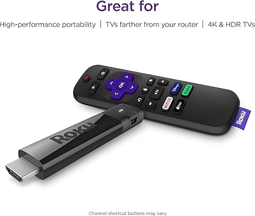 Vista 11 de Roku Streaming Stick + Dispositivo de transmisión HD / 4K / HDR con control remoto inalámbrico de largo alcance y mando por voz Roku con controles
