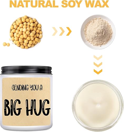 Vista 5 de Regalos de velas de abrazo para mujeres y hombres, regalos únicos de amistad y condolencias para cualquier ocasión