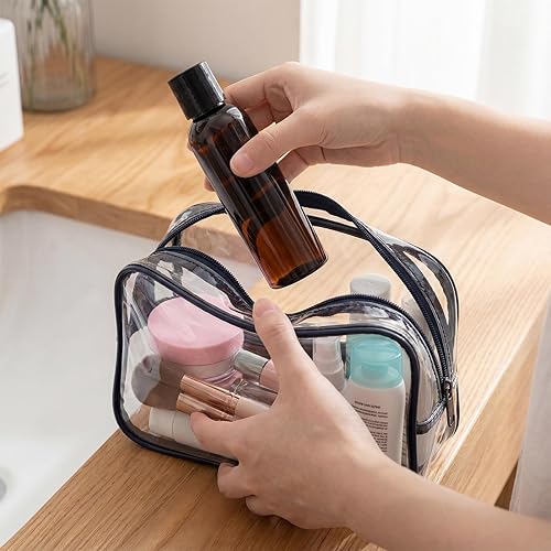 Miniatura 7 de Bekith 30 Pack 4oz Plastic Squeeze Bottles with Disc Top Flip Cap, Empty Amber BPA-Free Refillable Containers For Shampoo, Lotions, Liquid Body