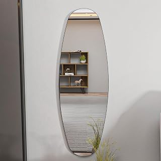 Dmora Specchio Mitiri 40x120h cm Trasparente Forma Ovale Tipologia a Parete, Colore...