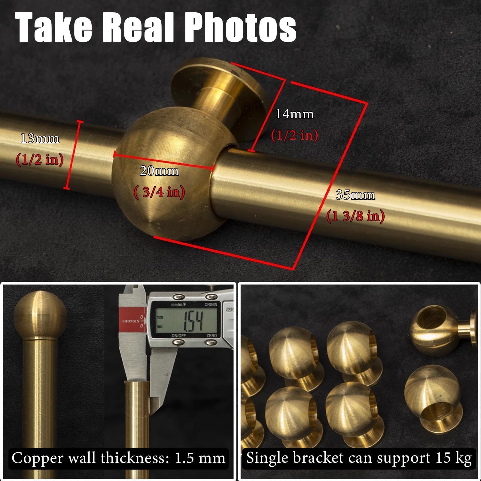 Kit per Appendere i Quadri, Kit for Appendere Quadri con Catene e Ganci Color Oro in Diverse Misure(60cm/2ft)