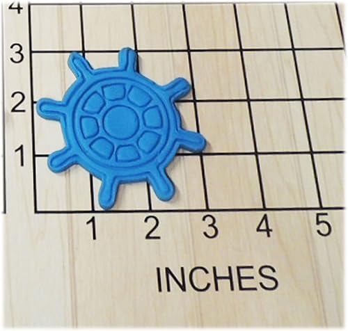 Miniatura 2 de Náutica rueda en forma de fondant cortador de galletas y sello #1162