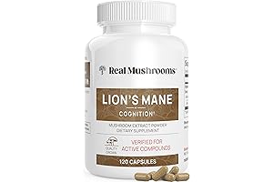 Lions Mane Mushroom Cognition Capsules - Brain Supplement for Focus