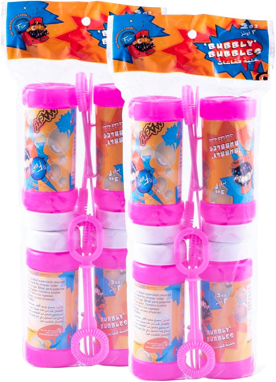 Its Cool Party Bubbles liquid, 60 ml - Assorted Color - Pack of 8