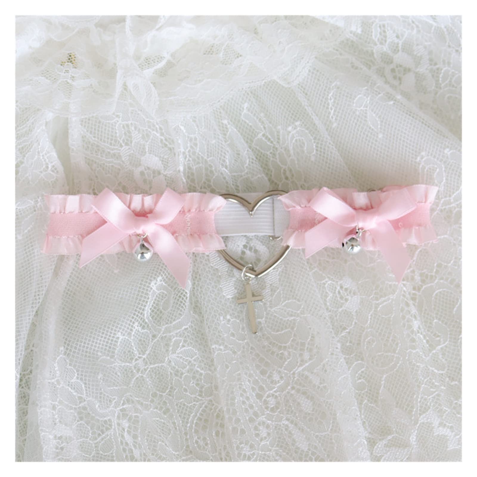 Ceinture De Cuisse Réglable Jarretières De Cuisse Réglables En Dentelle Cœur Rose - Accessoire Mode Féminin élégant Jarretières Réglables Femme