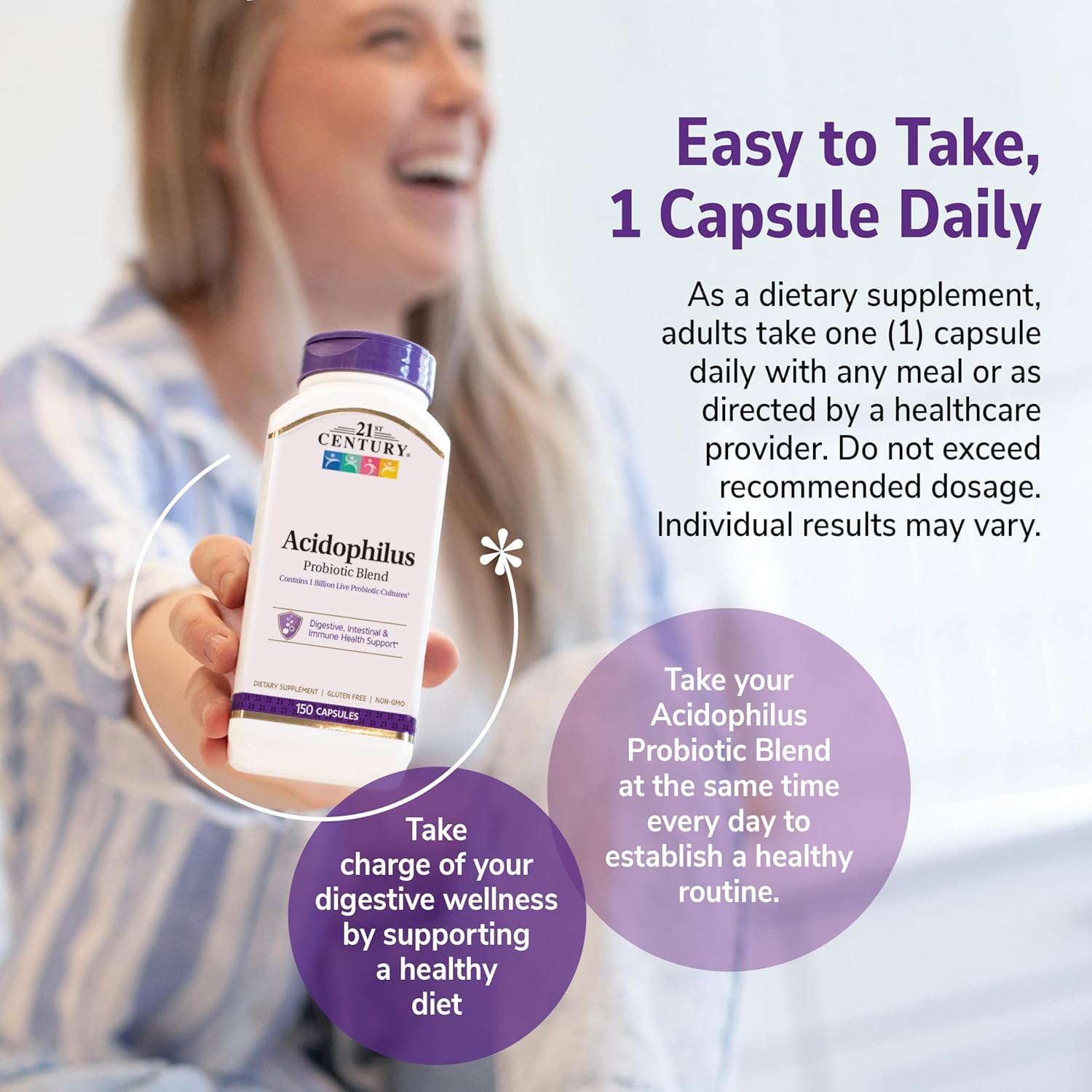 Amazon.com: 21st Century Acidophilus Probiotic Blend Capsules