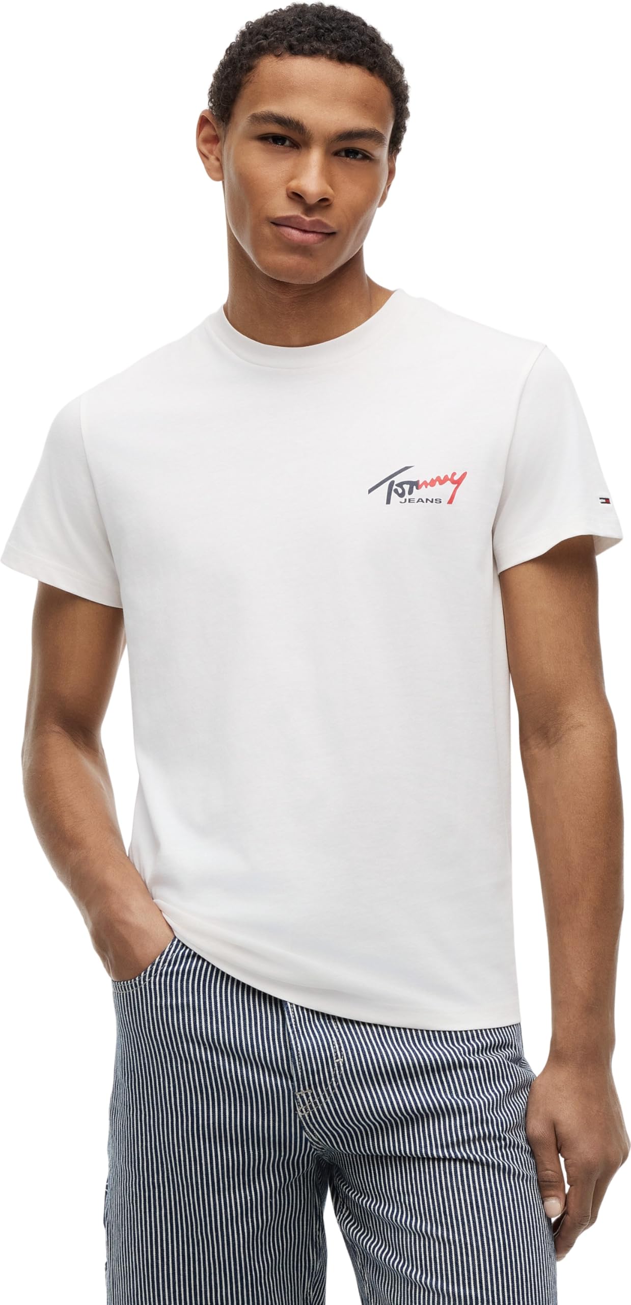TJM SLIM SIGN CHEST SS TEE EXT T-shirt Erkek