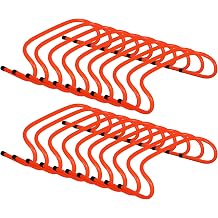 20 PCS Agility Hurdles, 6" 9" 12.6" Speed Training Equipment for Kids & Athletes, Plyometric Hurdles for Soccer, Football, Basketball, Baseball, Indoor Outdoor Sports